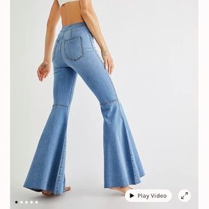 Free People Just Float On Flare Jeans - Love Letters